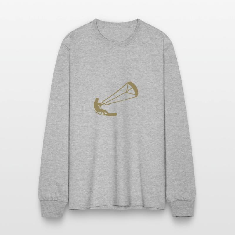 Kitesurfer silhouette kiteboarding adrenaline athl