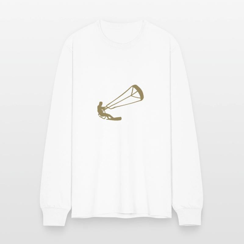 Kitesurfer silhouette kiteboarding adrenaline athl