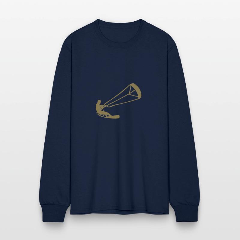 Kitesurfer silhouette kiteboarding adrenaline athl