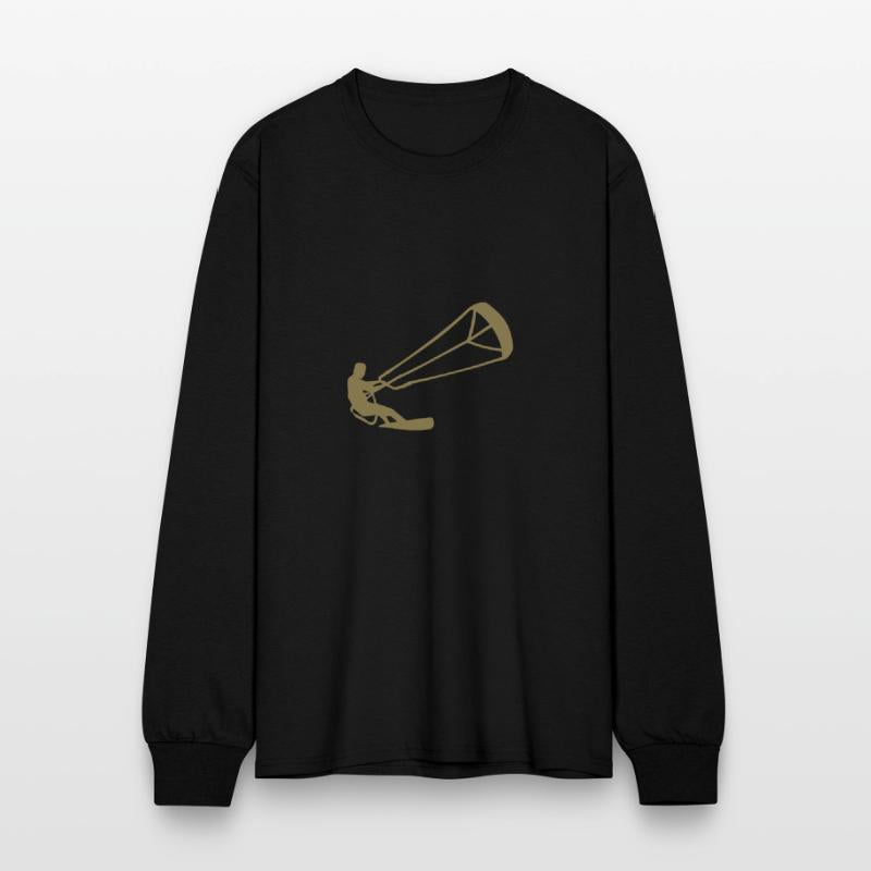 Kitesurfer silhouette kiteboarding adrenaline athl