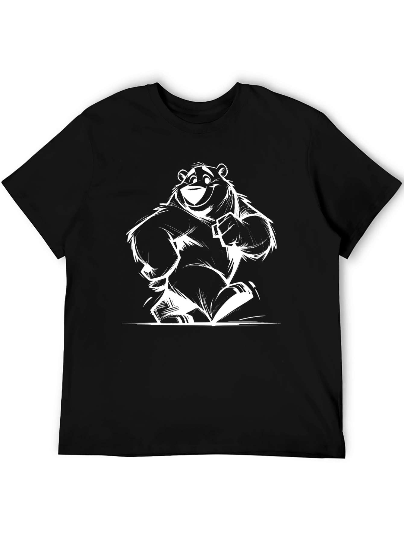 Cool Bear Graphic T-Shirt - Black