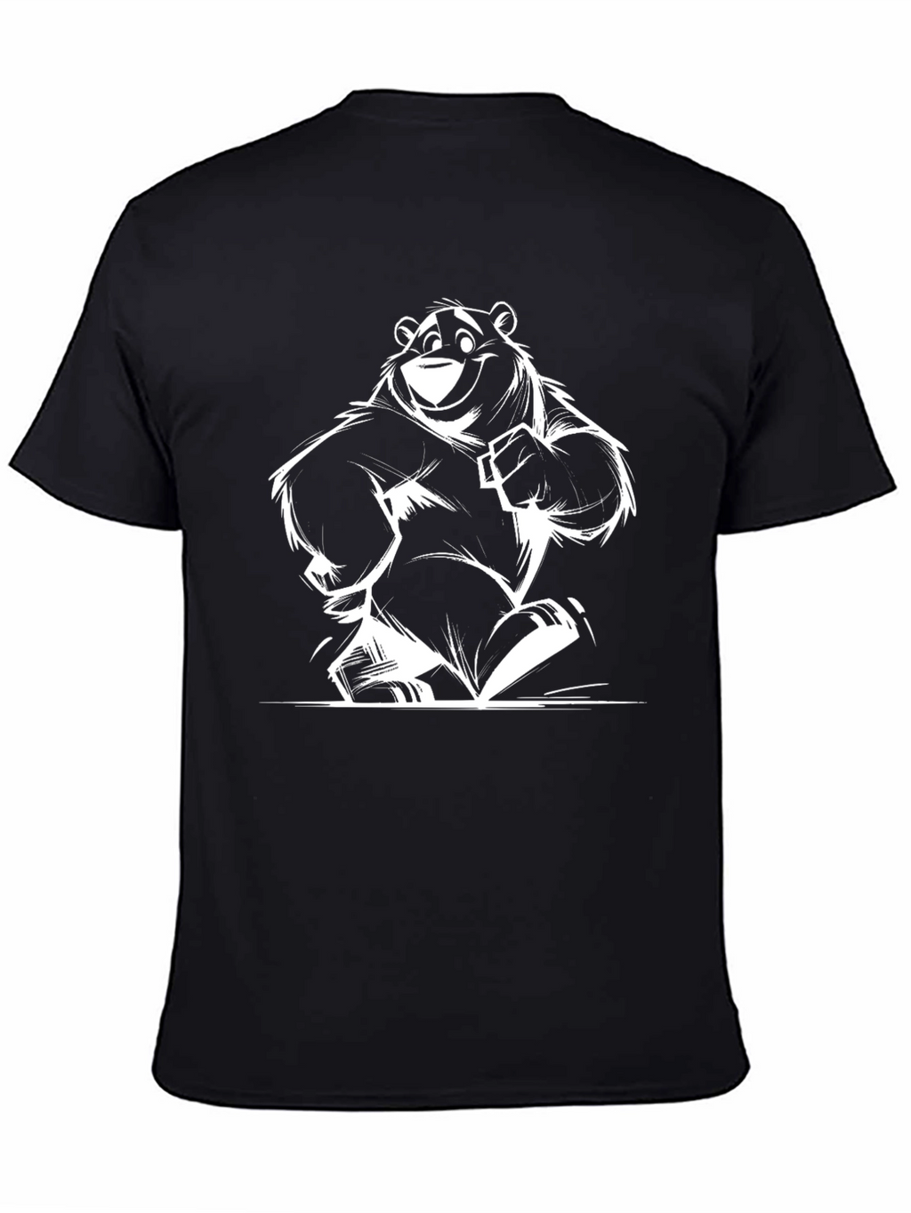 Cool Bear Graphic T-Shirt - Black