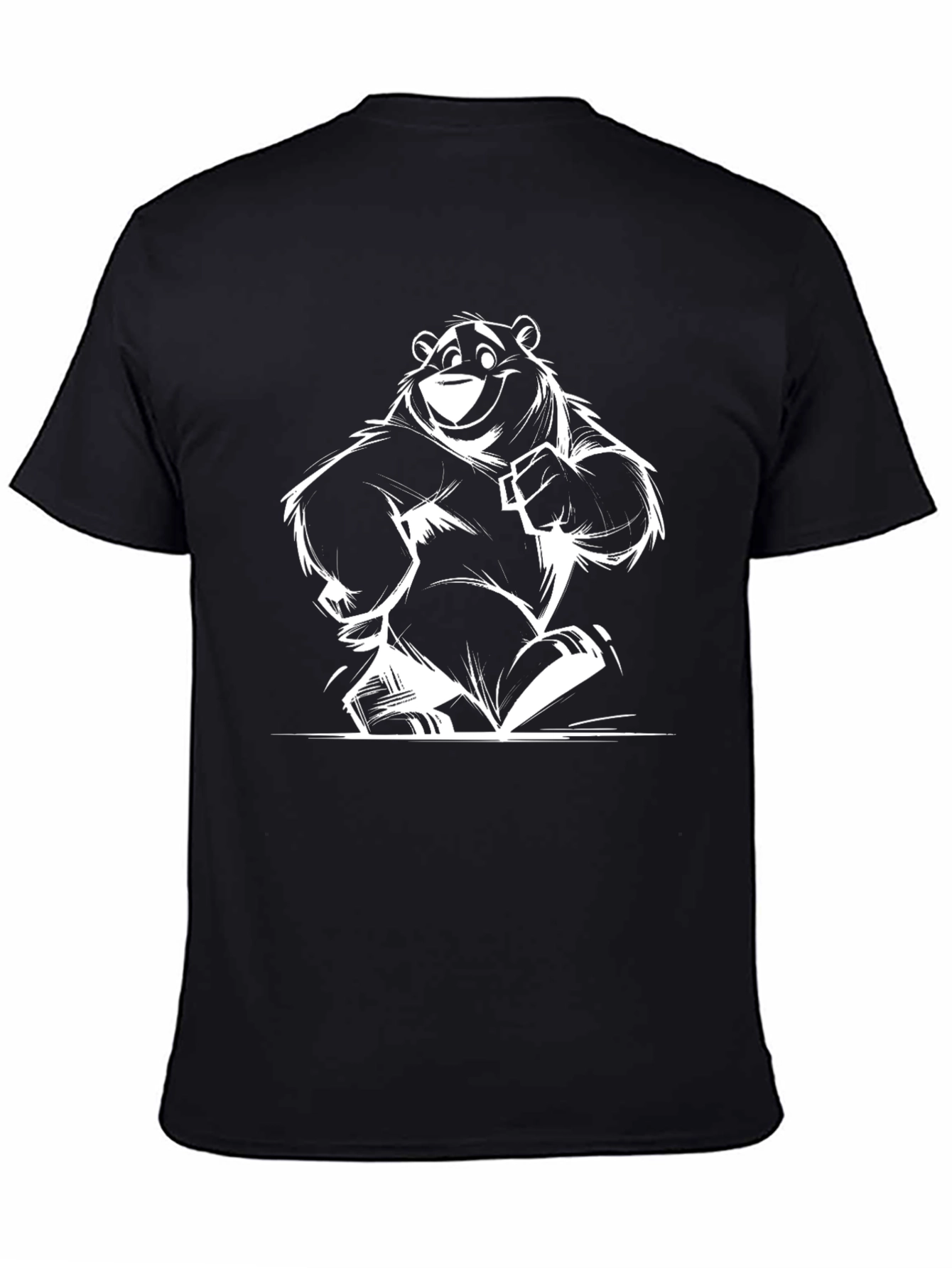 Cool Bear Graphic T-Shirt - Black