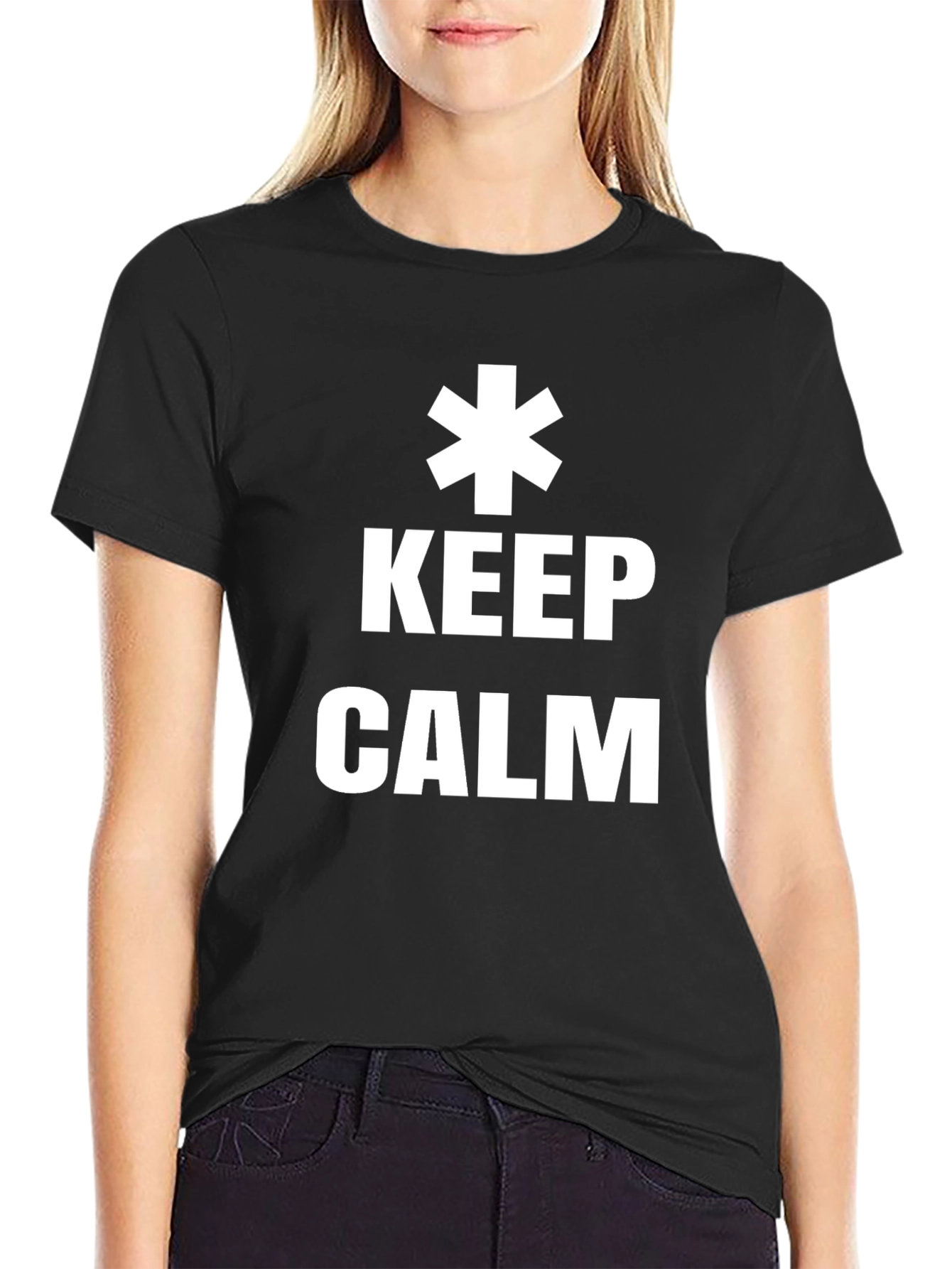 Keep Calm EMS Star T-Shirt - EMT Paramedic First Responder Tee