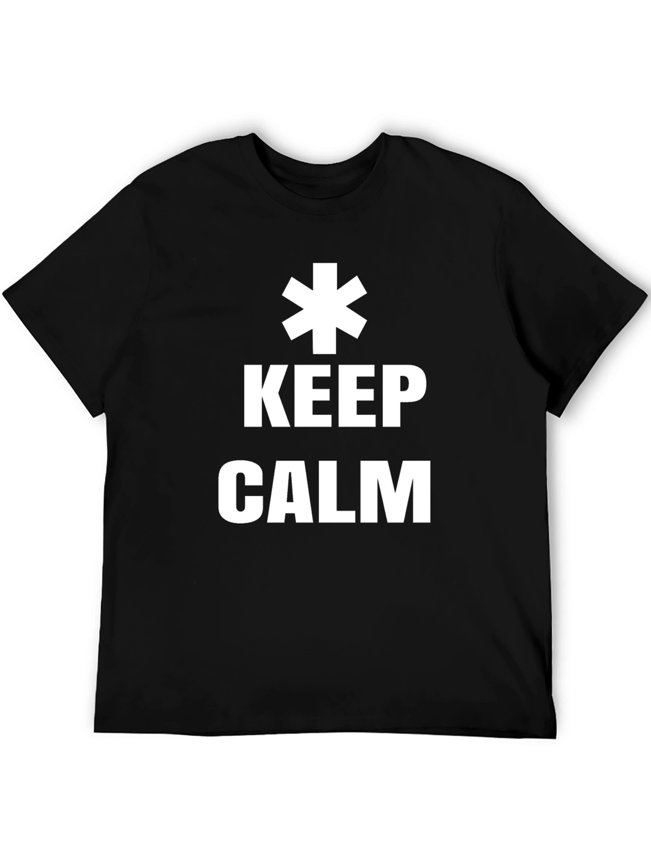 Keep Calm EMS Star T-Shirt - EMT Paramedic First Responder Tee