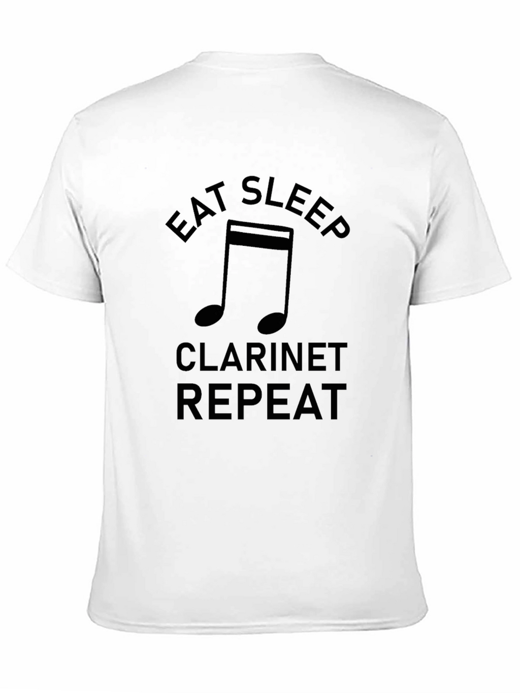 Eat Sleep Clarinet Repeat Black T-Shirt