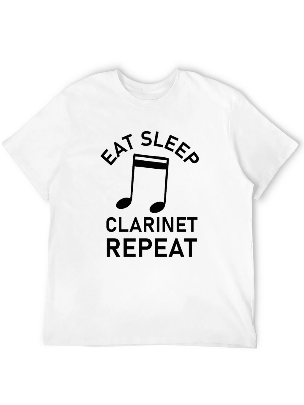 Eat Sleep Clarinet Repeat Black T-Shirt