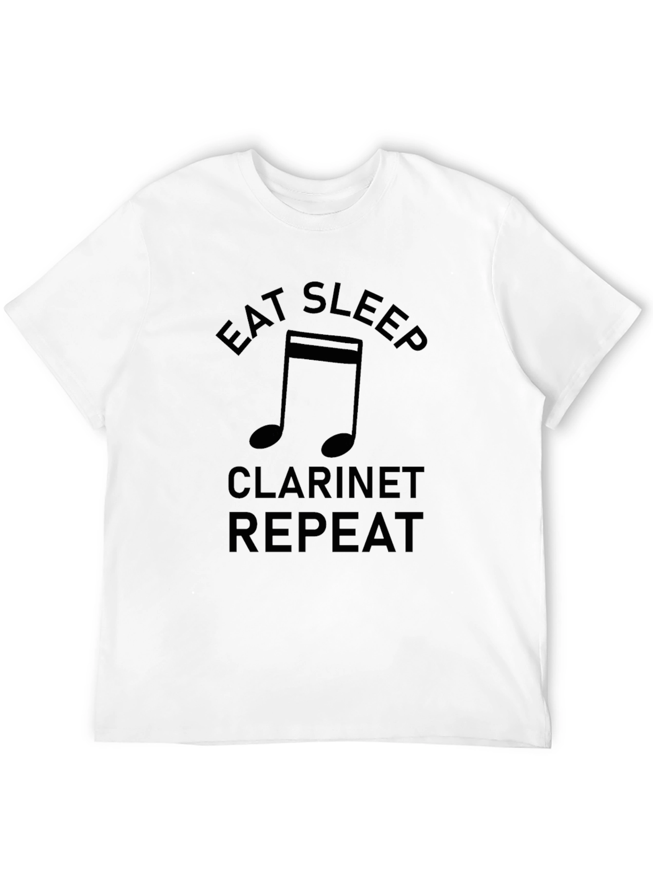 Eat Sleep Clarinet Repeat Black T-Shirt