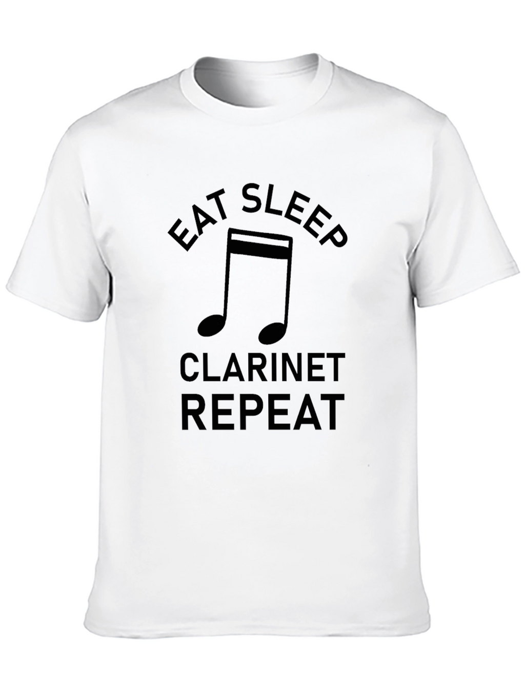 Eat Sleep Clarinet Repeat Black T-Shirt