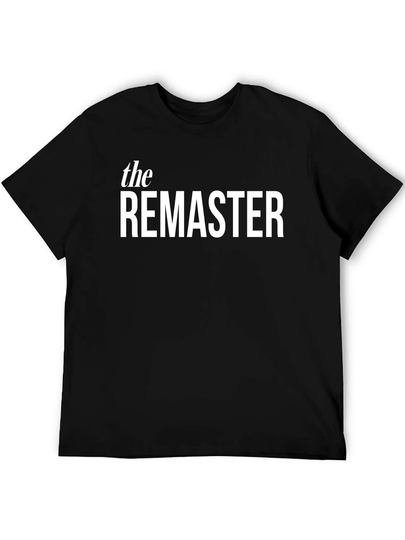 The Remaster Graphic Tee - Black Cotton T-Shirt