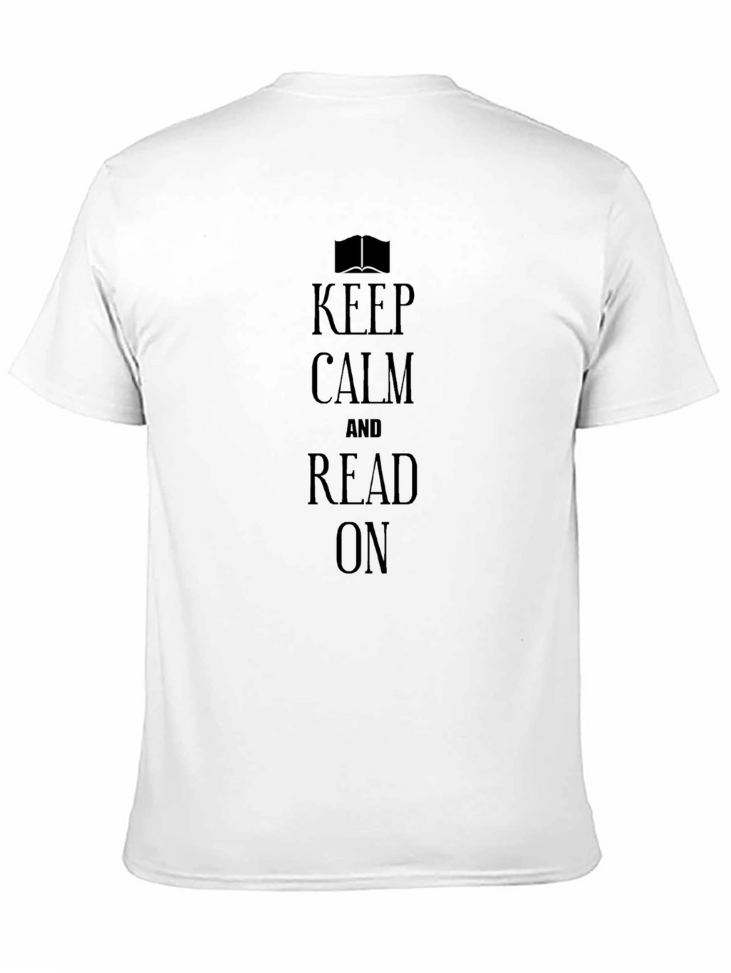 Keep Calm and Read On Black T-Shirt