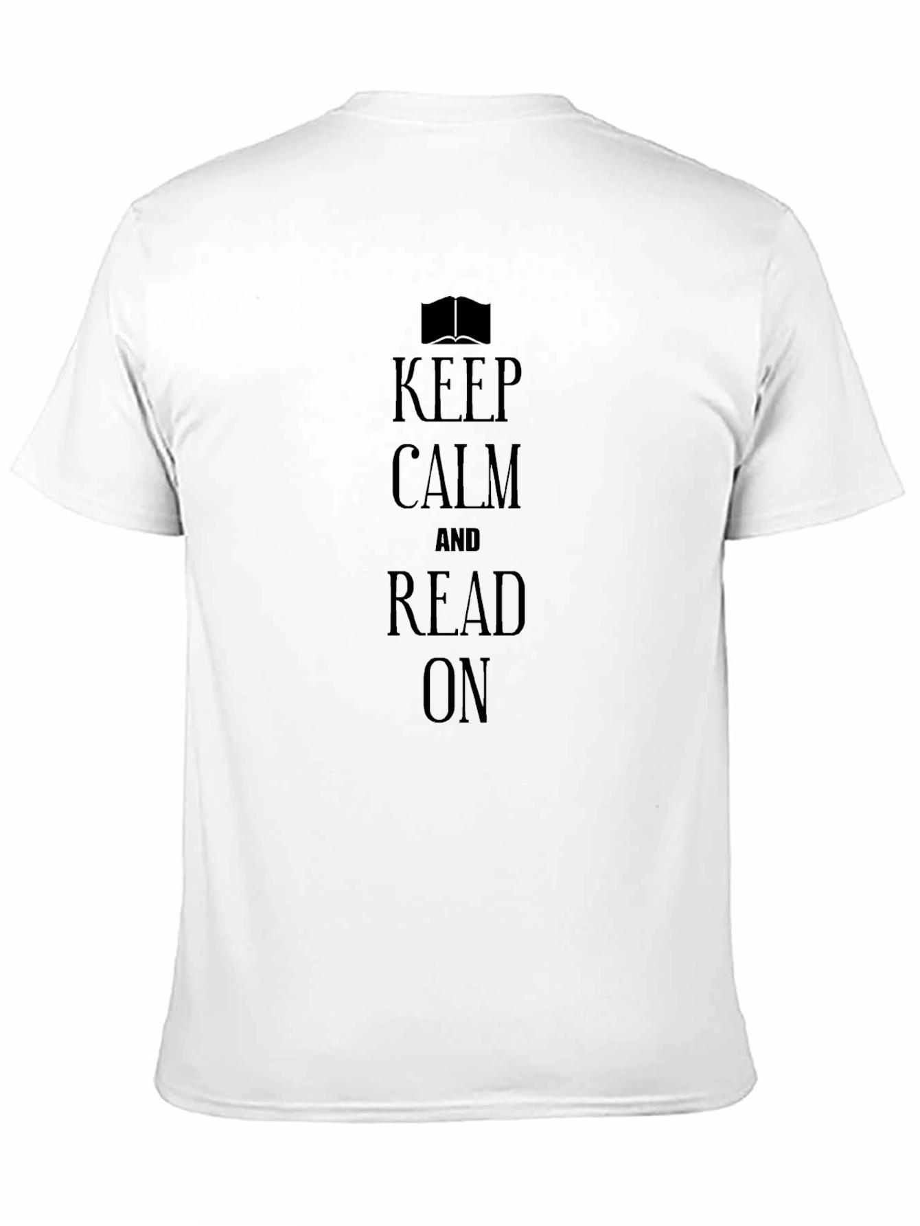 Keep Calm and Read On Black T-Shirt