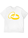 Wedding Ring Graphic Black T-Shirt