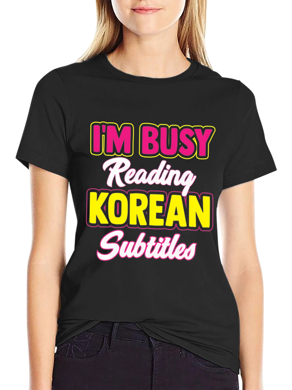 Busy Reading Korean Subtitles T-Shirt