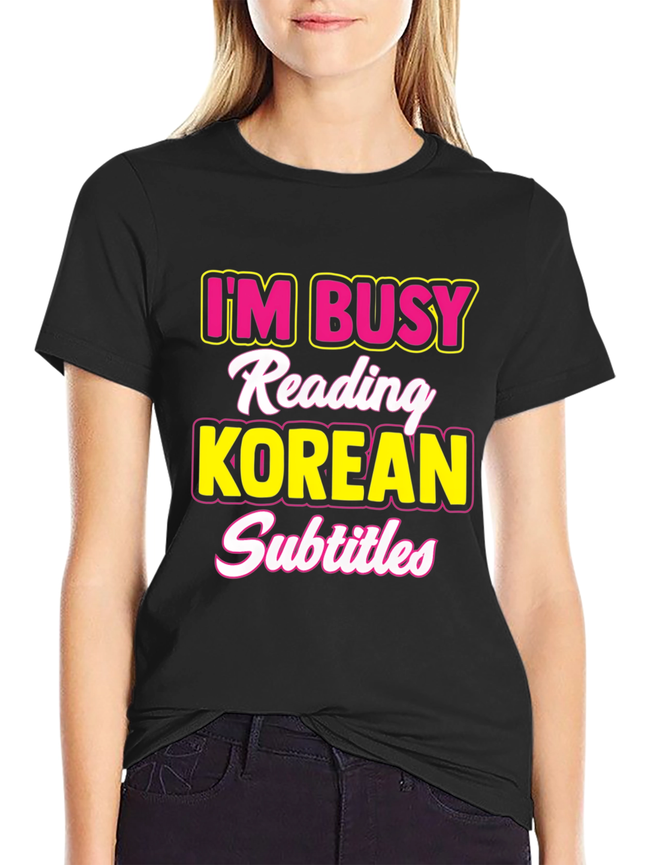Busy Reading Korean Subtitles T-Shirt
