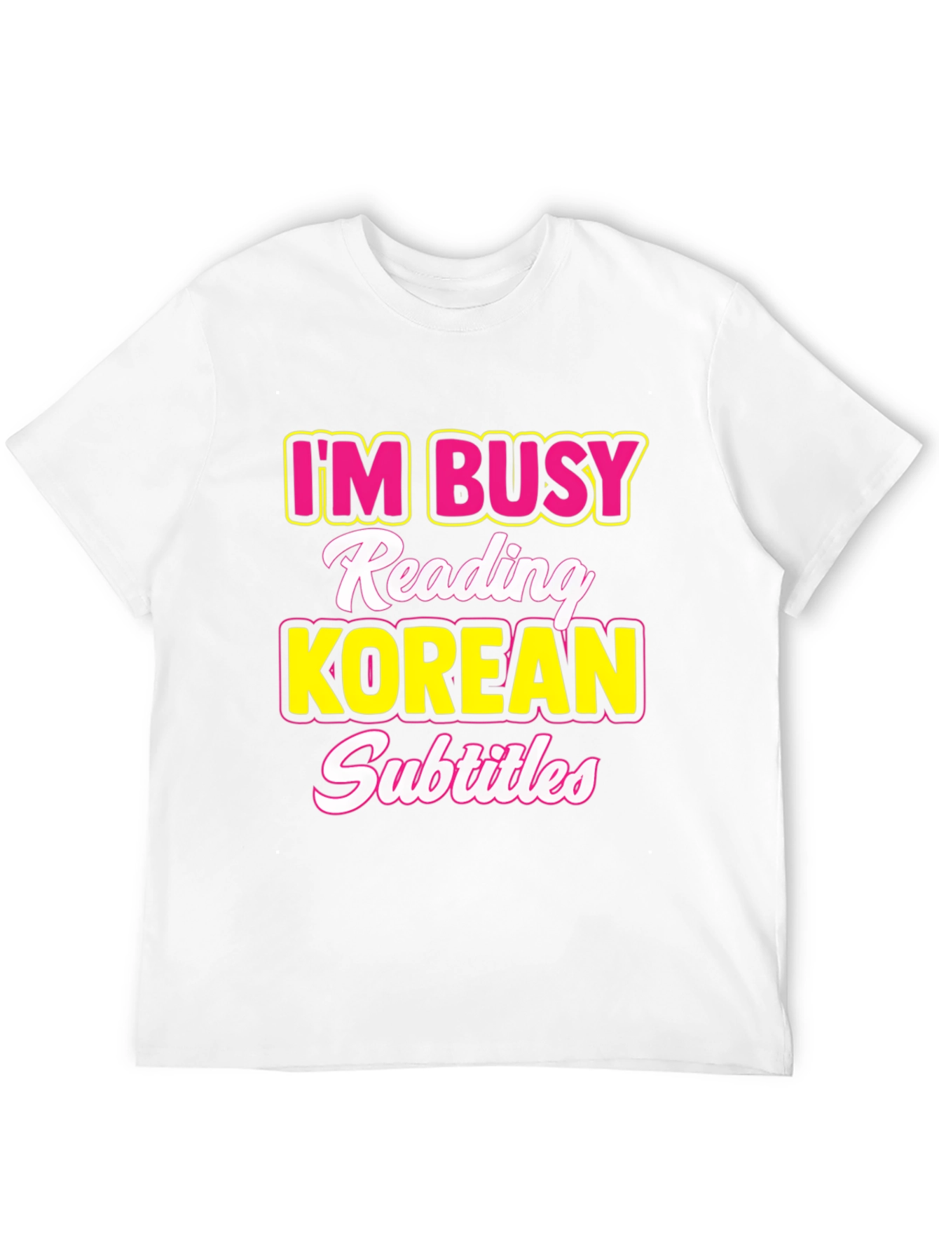 Busy Reading Korean Subtitles T-Shirt