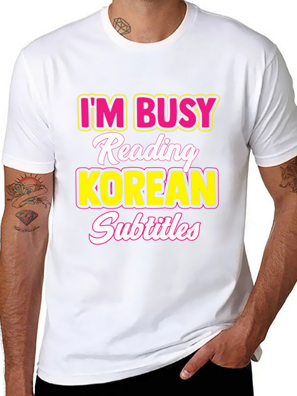 Busy Reading Korean Subtitles T-Shirt