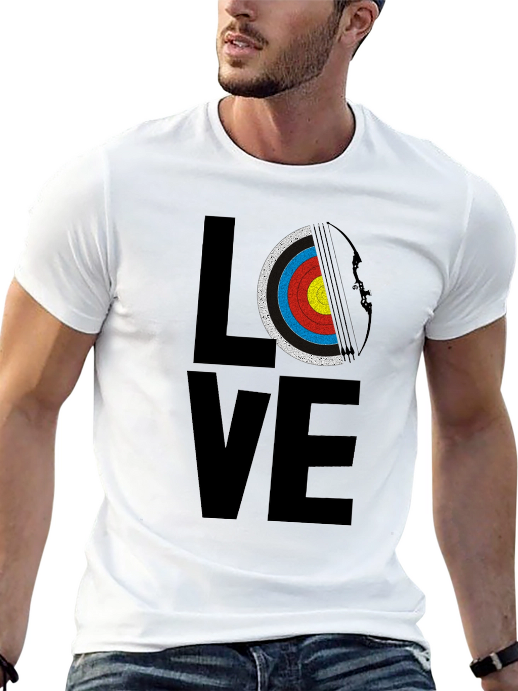 Archery Love T-Shirt - Bow and Arrow Target Tee