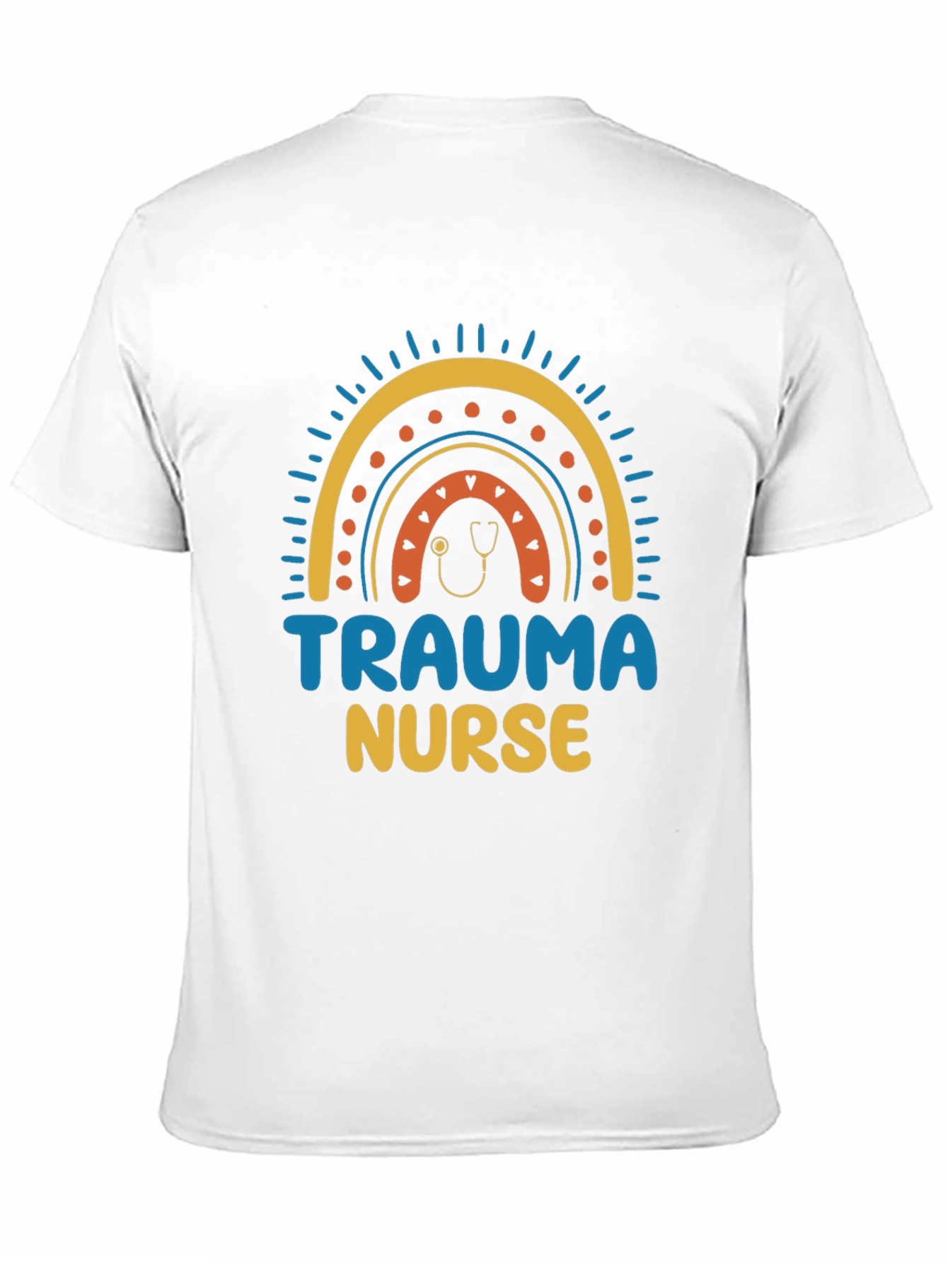 Trauma Nurse Rainbow Graphic T-Shirt
