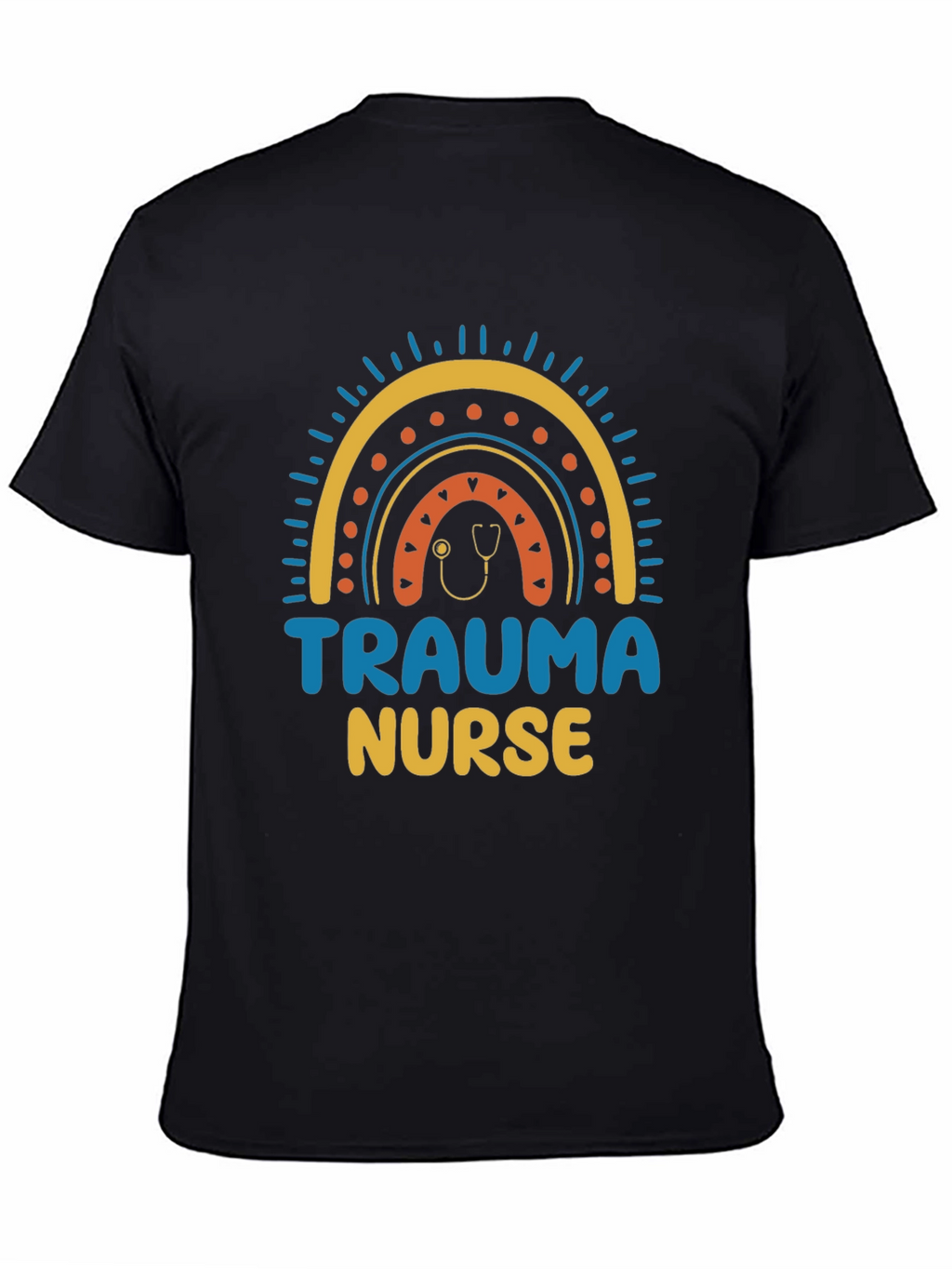 Trauma Nurse Rainbow Graphic T-Shirt