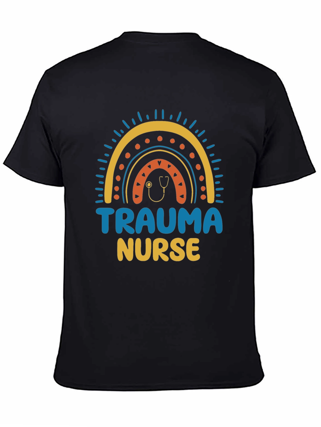 Trauma Nurse Rainbow Graphic T-Shirt