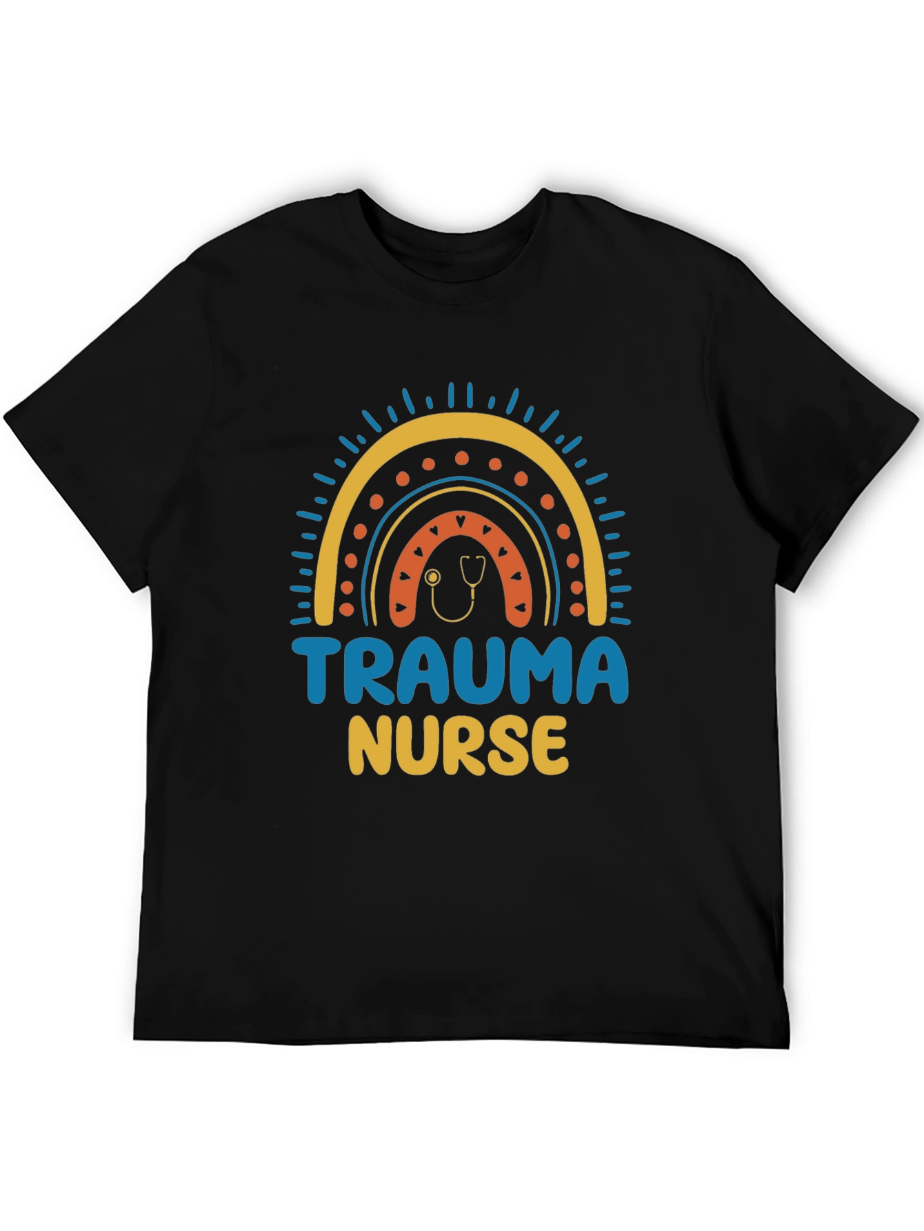 Trauma Nurse Rainbow Graphic T-Shirt