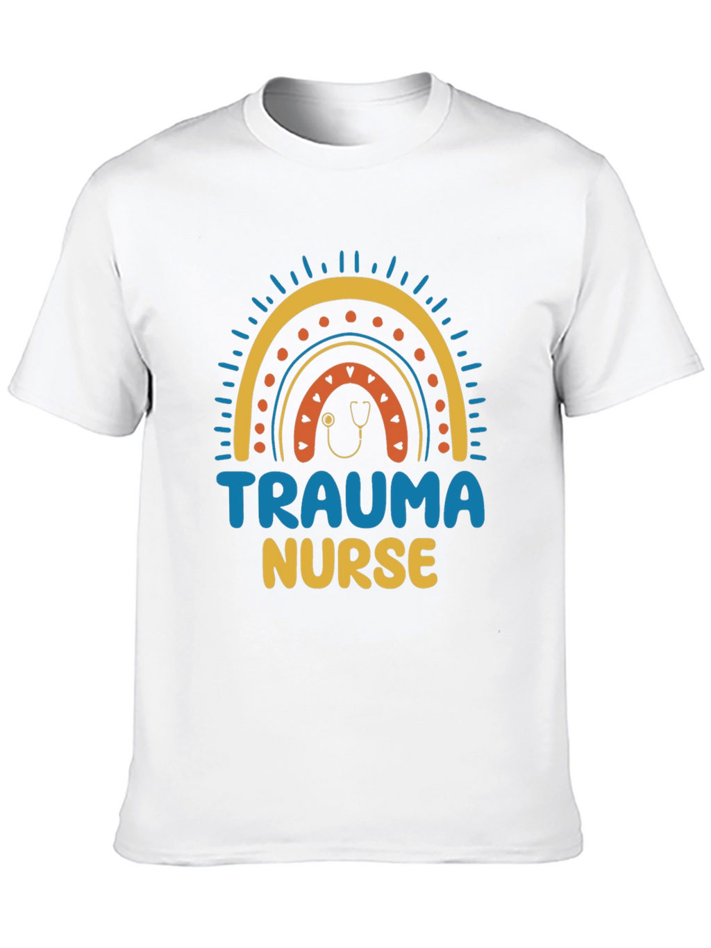 Trauma Nurse Rainbow Graphic T-Shirt