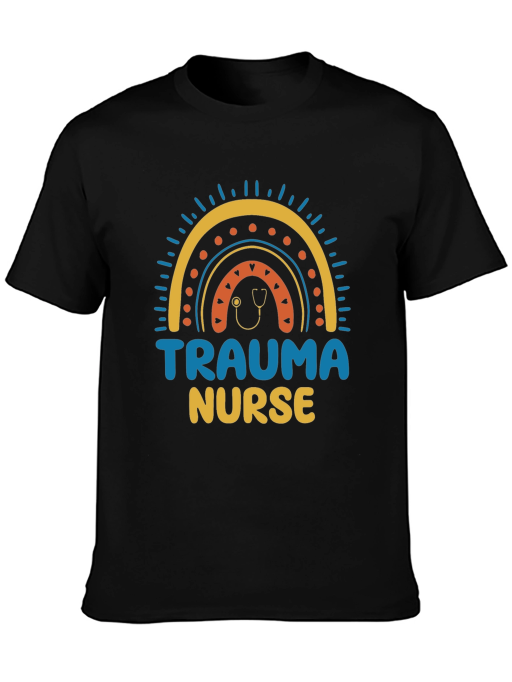 Trauma Nurse Rainbow Graphic T-Shirt
