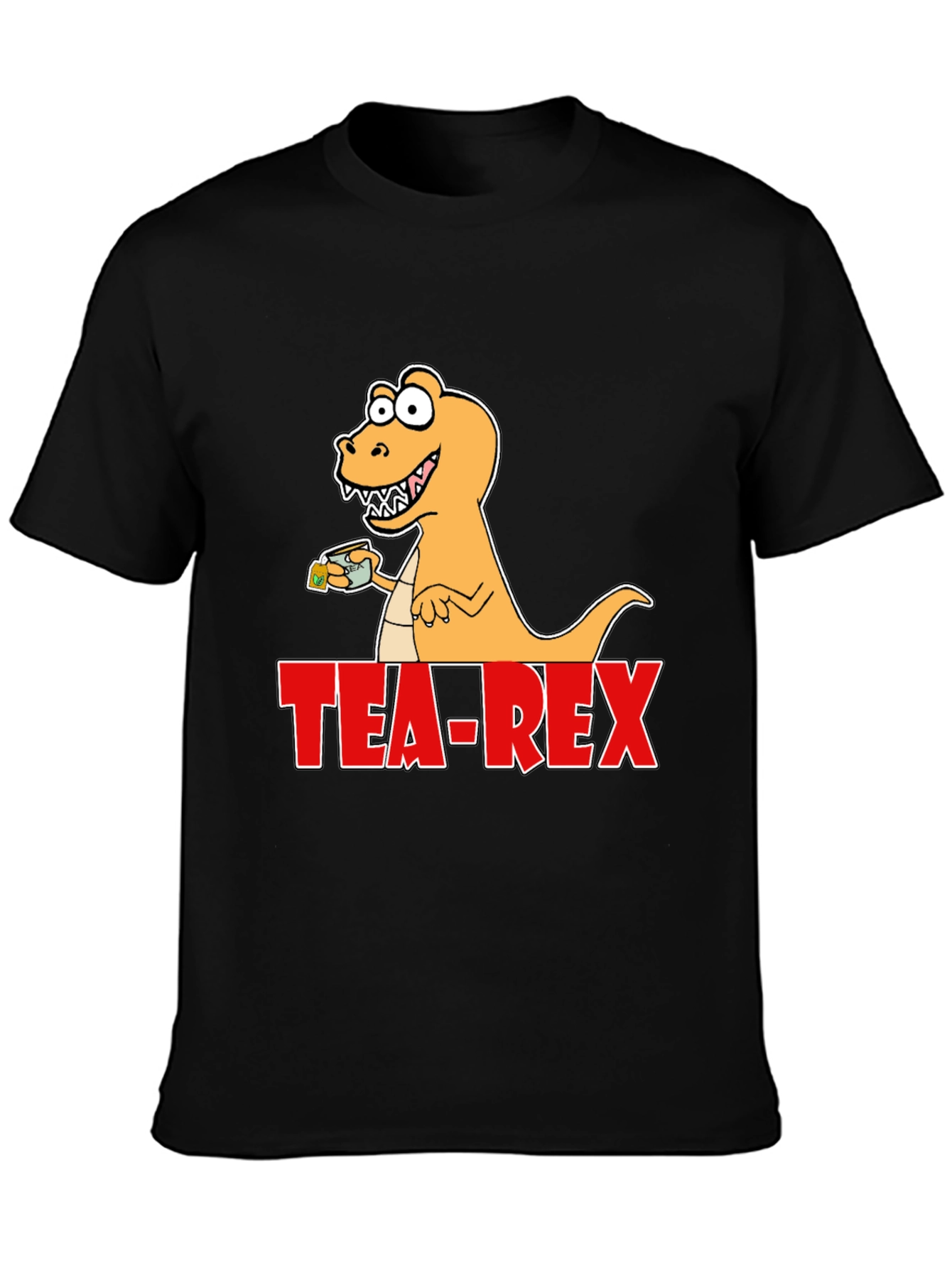 Tea Rex T-Shirt: Dinosaur with Tea Funny Graphic Tee