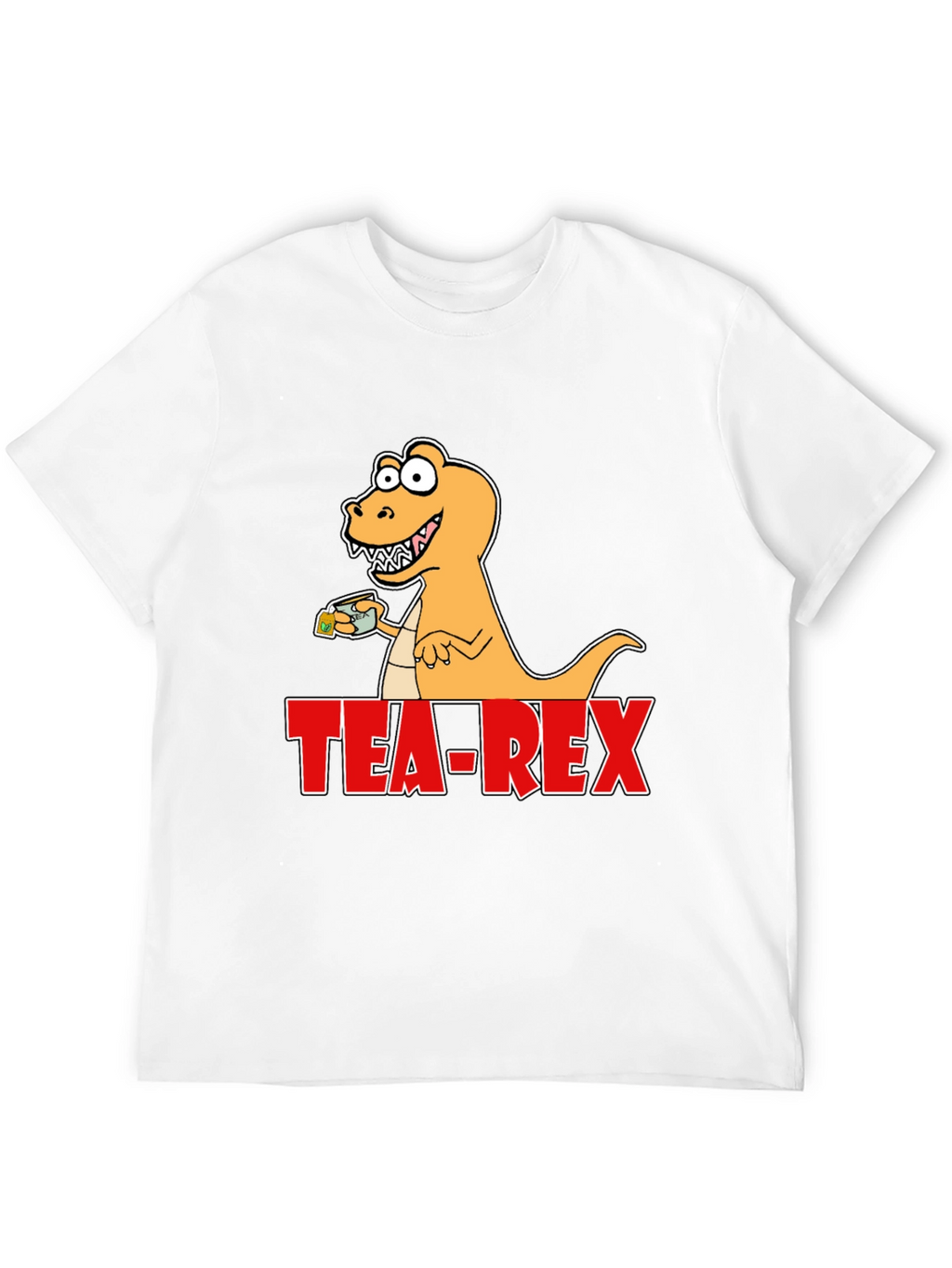 Tea Rex T-Shirt: Dinosaur with Tea Funny Graphic Tee