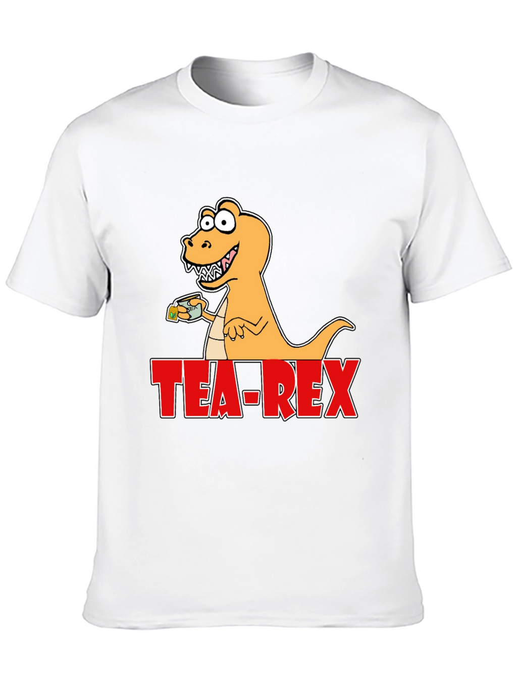 Tea Rex T-Shirt: Dinosaur with Tea Funny Graphic Tee