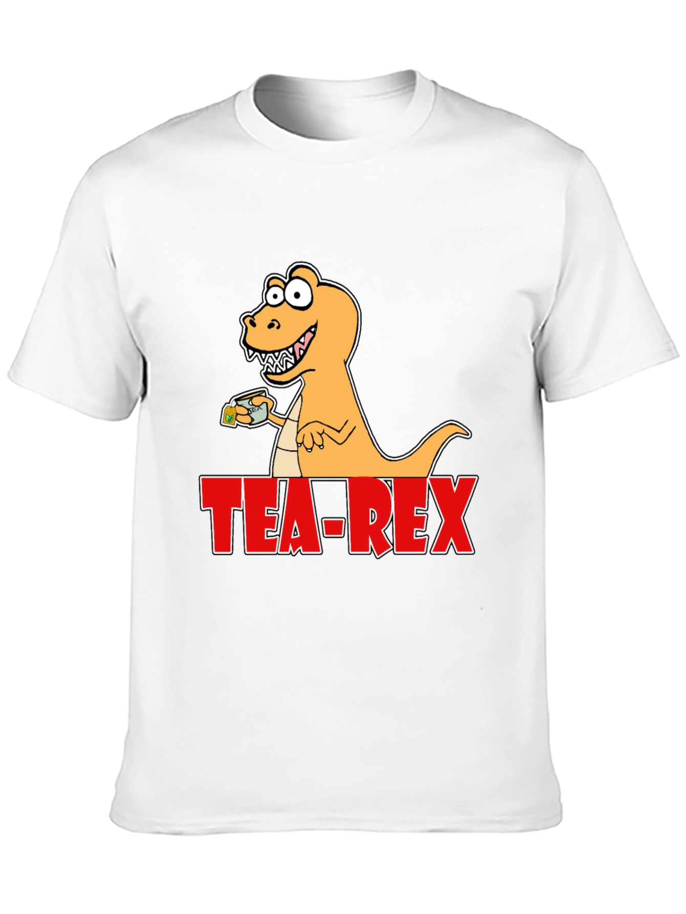 Tea Rex T-Shirt: Dinosaur with Tea Funny Graphic Tee