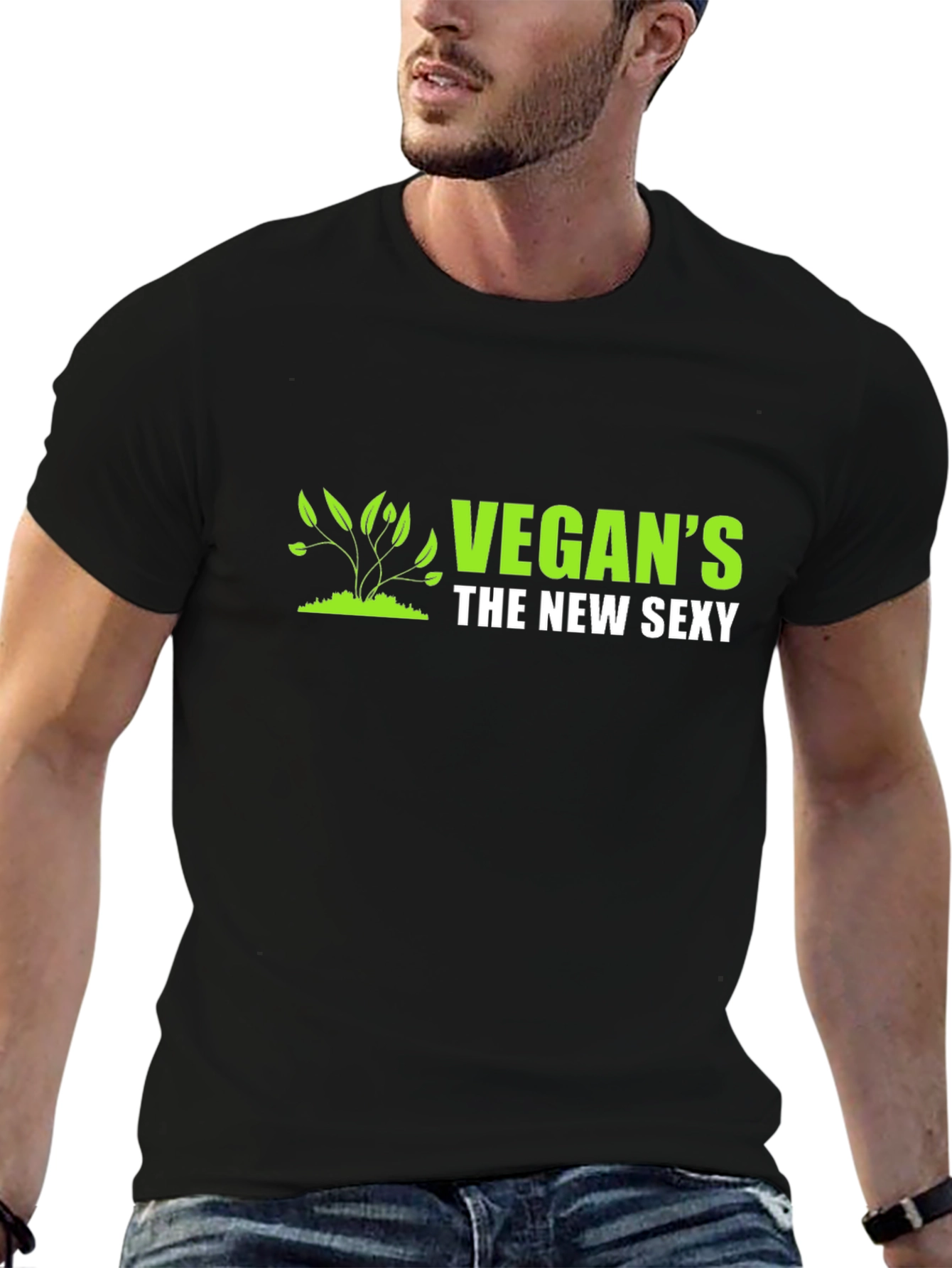 Vegans the New Sexy Black T-Shirt