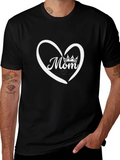 Mom Heart Crown T-Shirt - Black