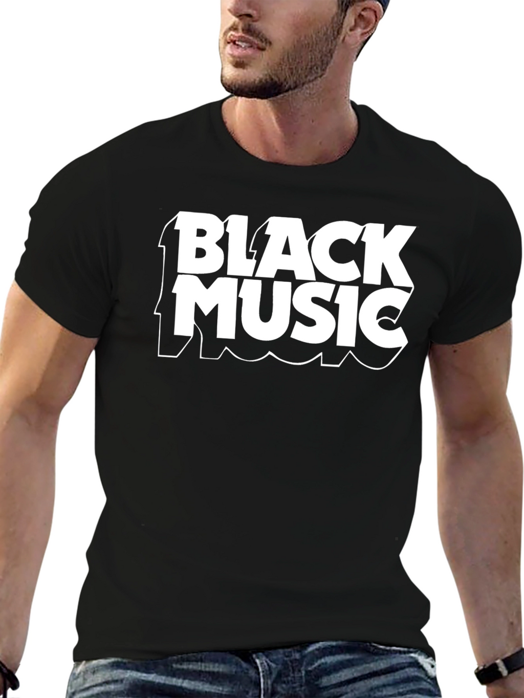 Black Music Graphic Tee - Stylish Comfort