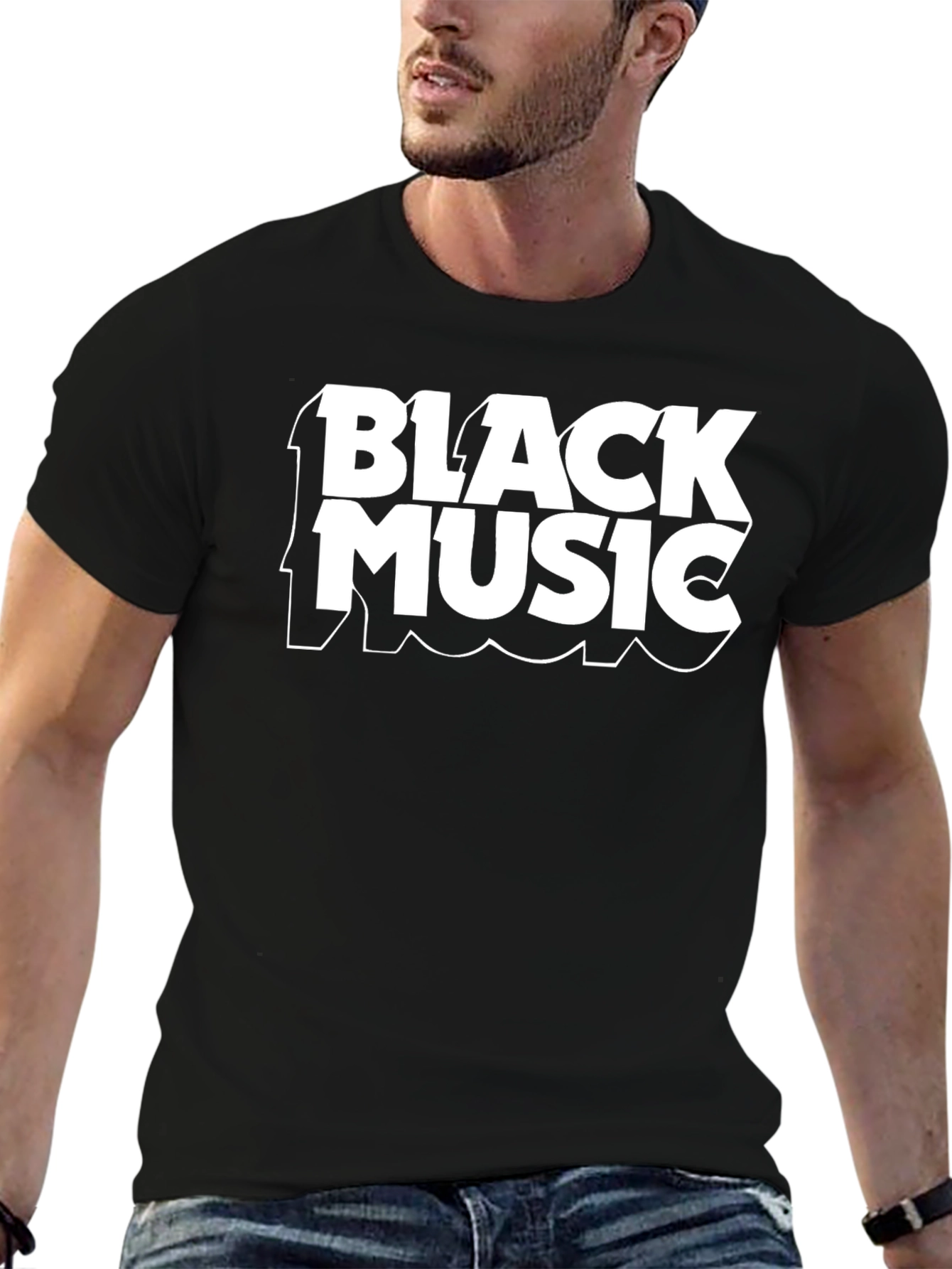 Black Music Graphic Tee - Stylish Comfort