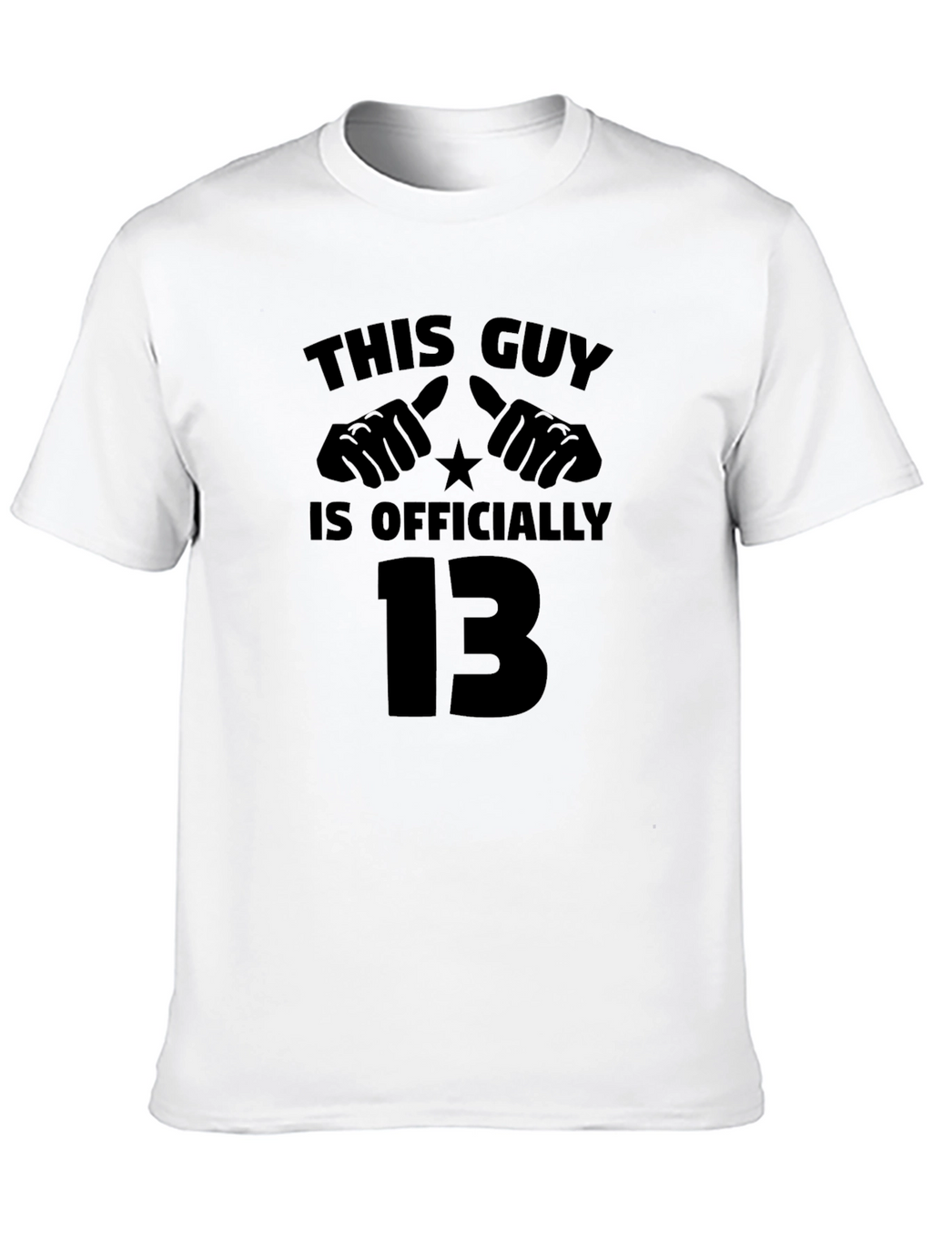Officially 13 T-Shirt | Funny Thirteenth Birthday Tee