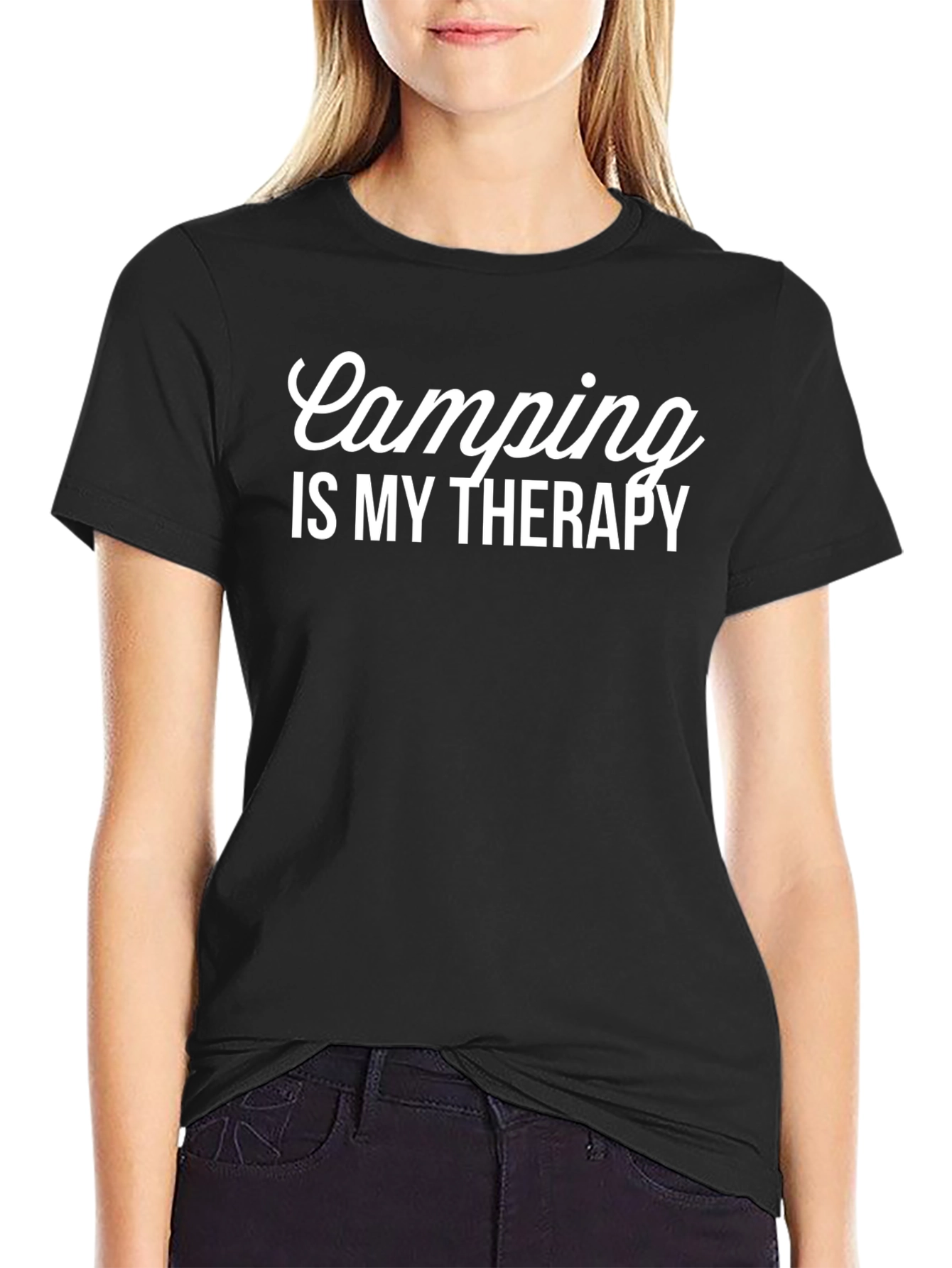 Camping is My Therapy Graphic Tee