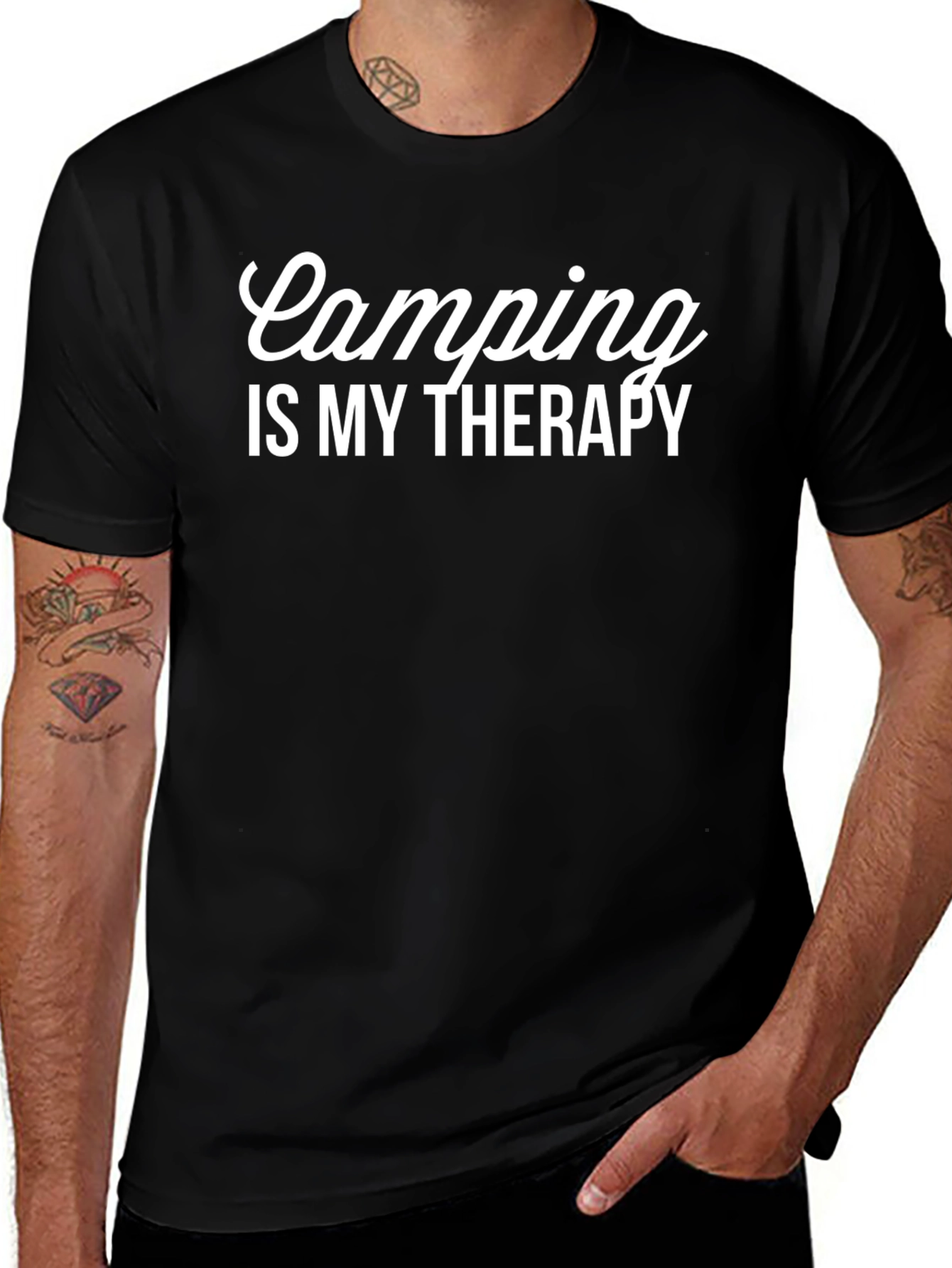 Camping is My Therapy Graphic Tee