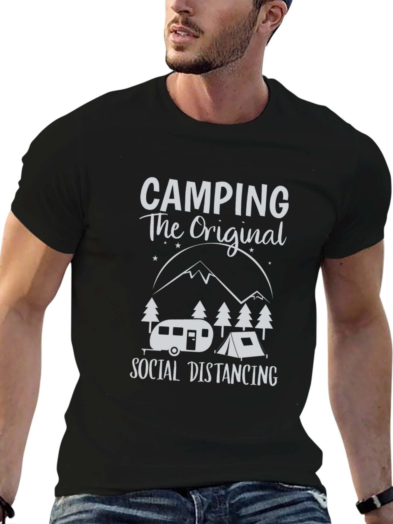 Camping The Original Social Distancing T-Shirt