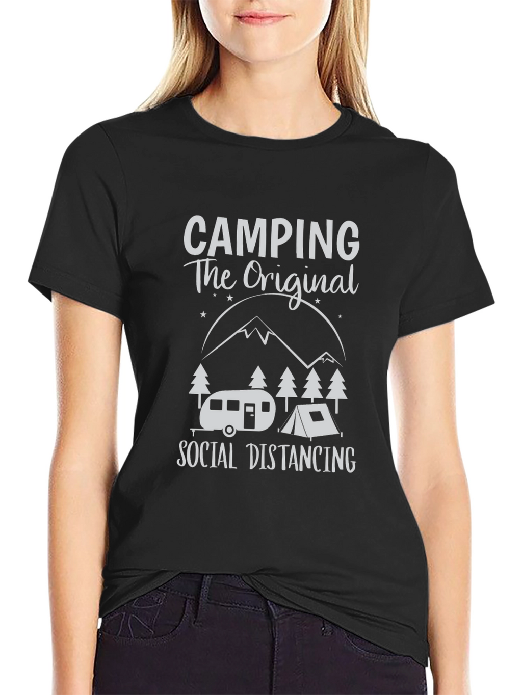 Camping The Original Social Distancing T-Shirt