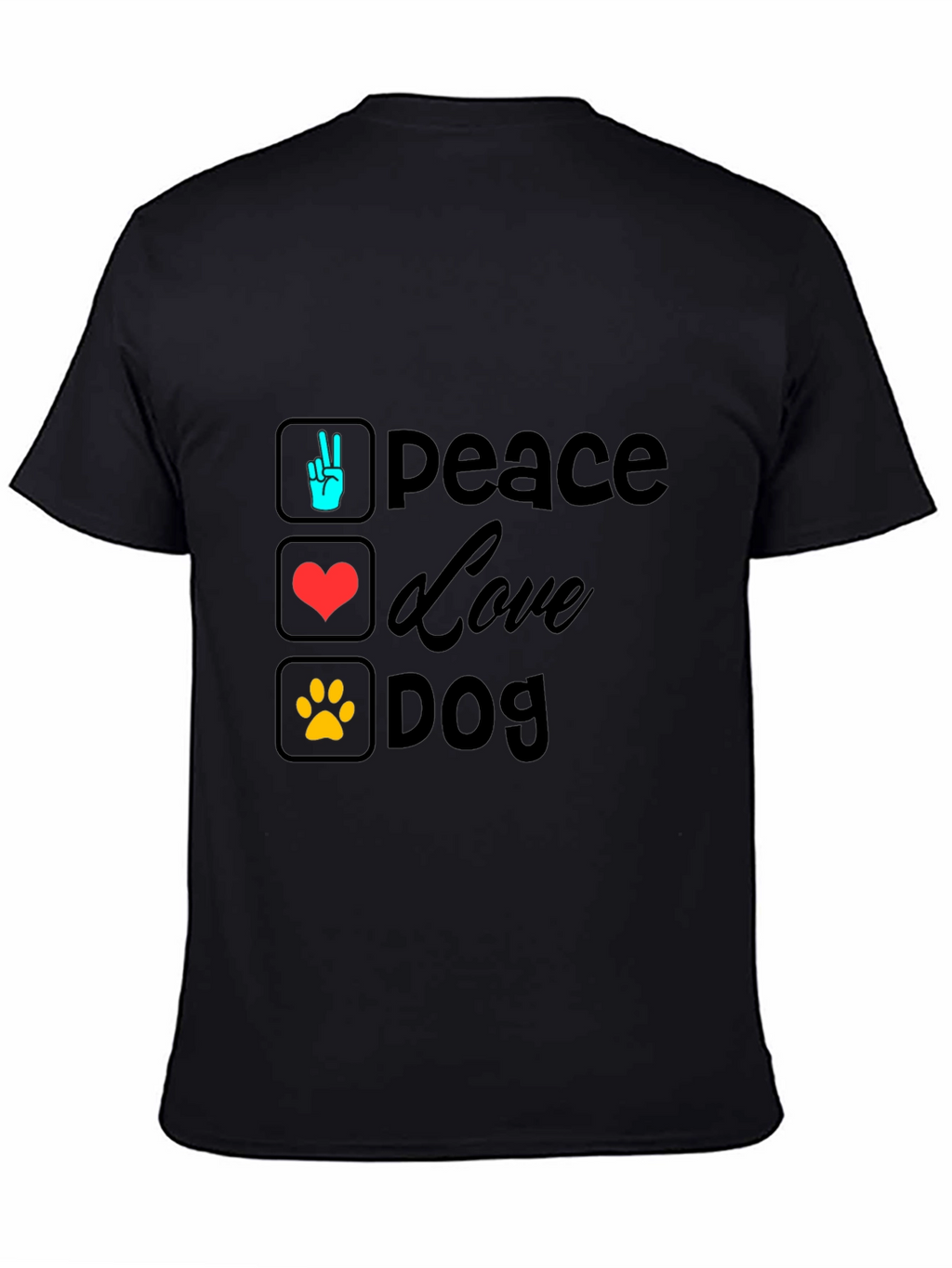 Peace Love Dog Graphic Tee