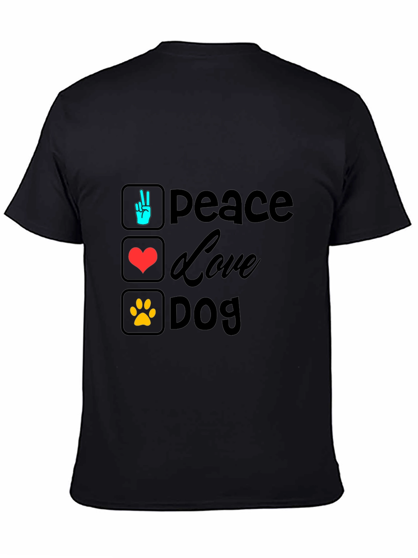 Peace Love Dog Graphic Tee