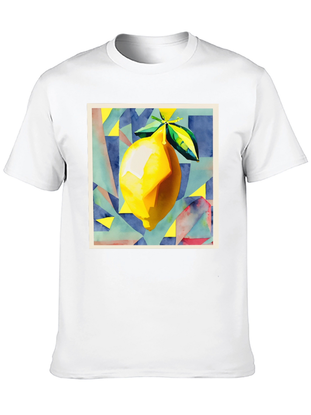 Abstract Lemon Graphic T-Shirt