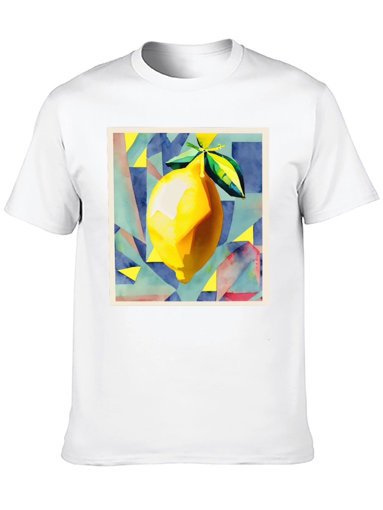 Abstract Lemon Graphic T-Shirt