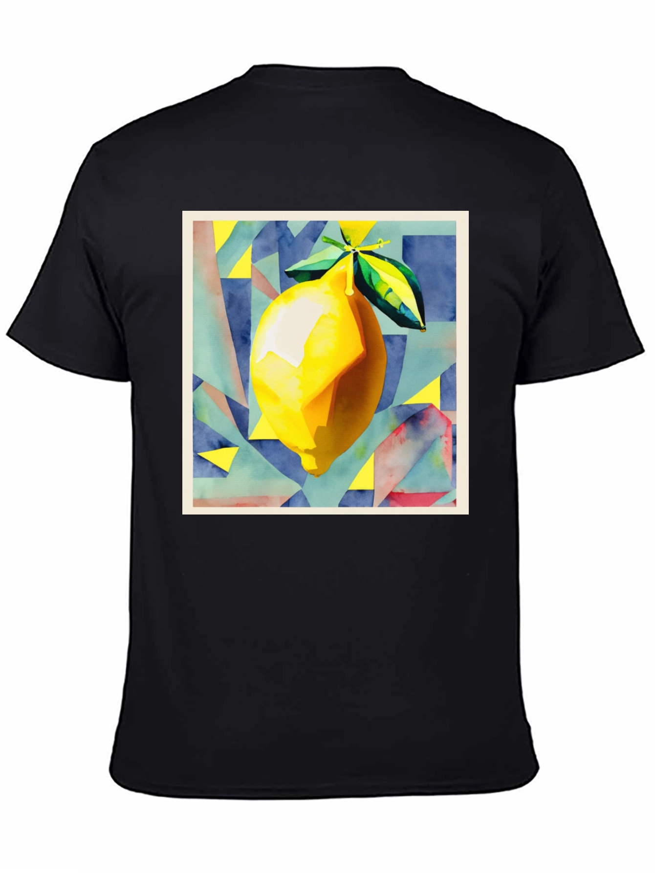 Abstract Lemon Graphic T-Shirt