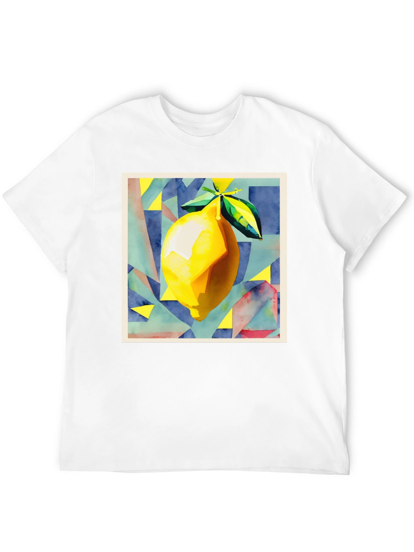 Abstract Lemon Graphic T-Shirt