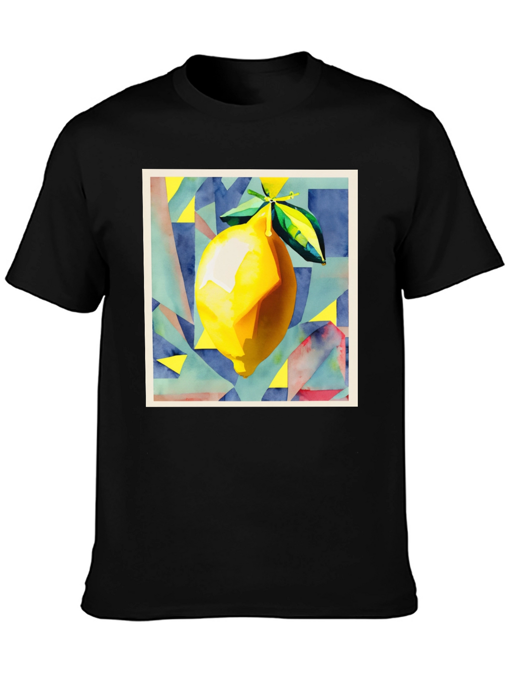 Abstract Lemon Graphic T-Shirt