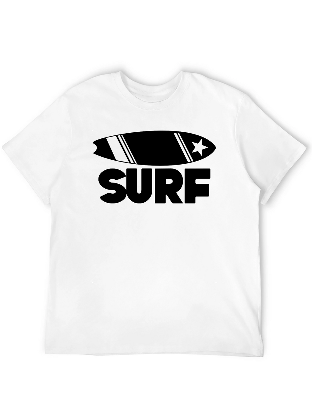 Surfboard Graphic Black T-Shirt