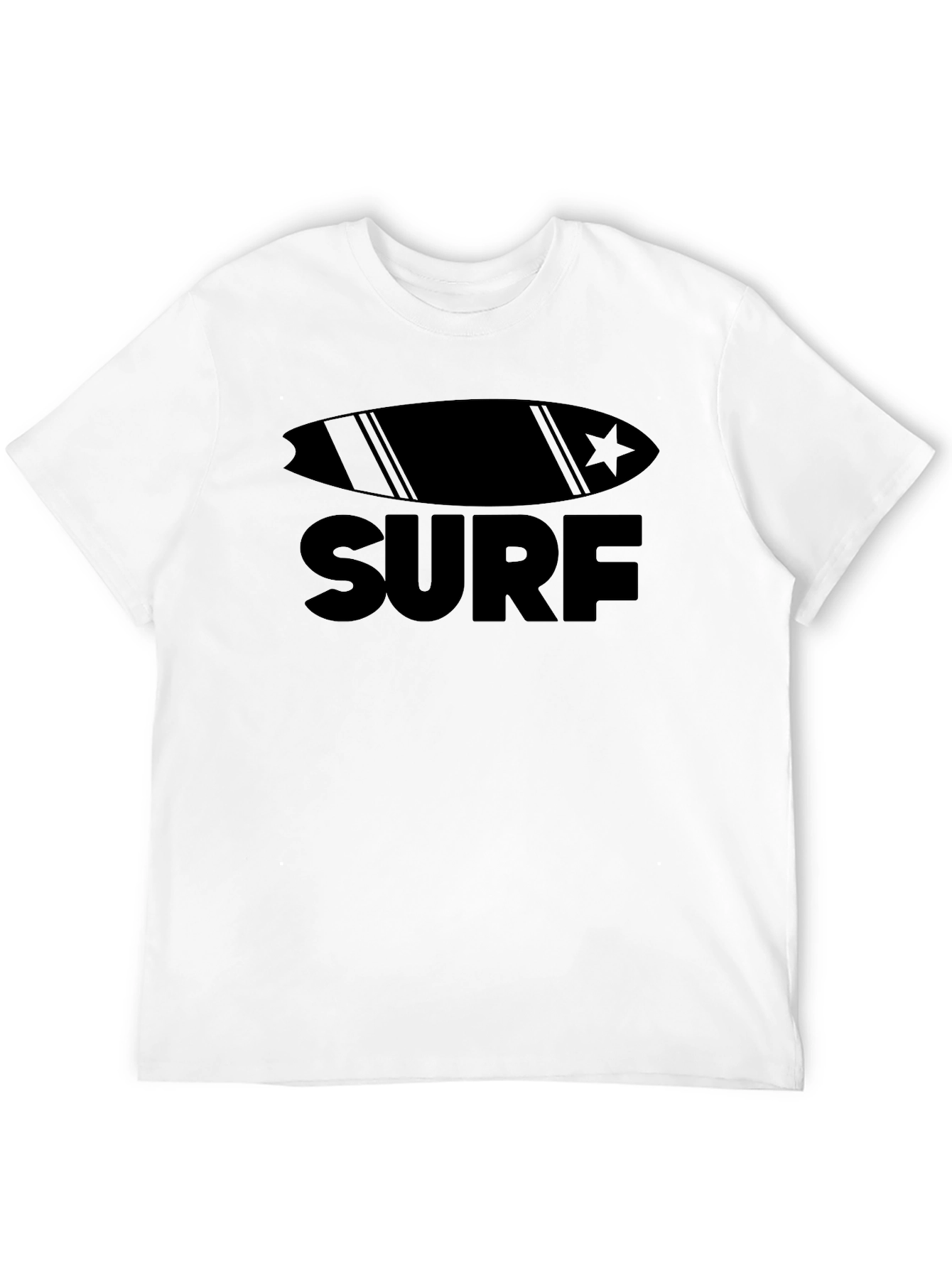 Surfboard Graphic Black T-Shirt